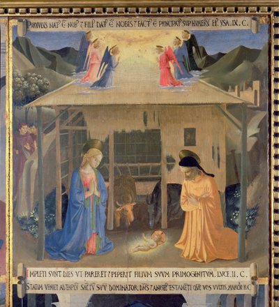 The Nativity (detail) by Fra Angelico